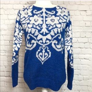ASOS / embellished knit blue sweater